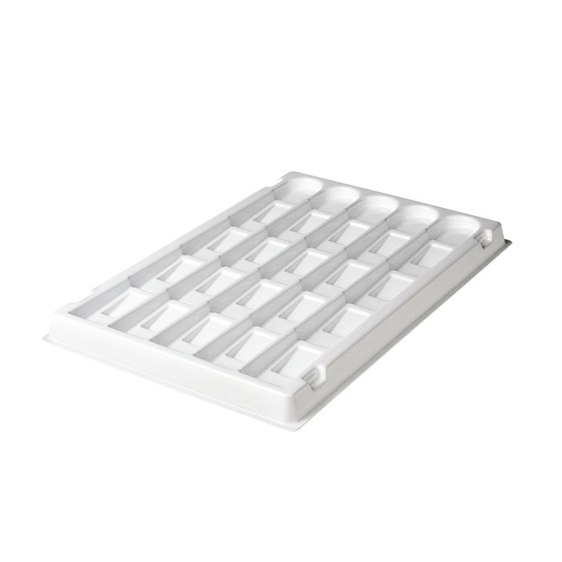 206mm Width White 18mm Height Simport Scientific M755-20W Microscope Slide Tray 299mm Length 