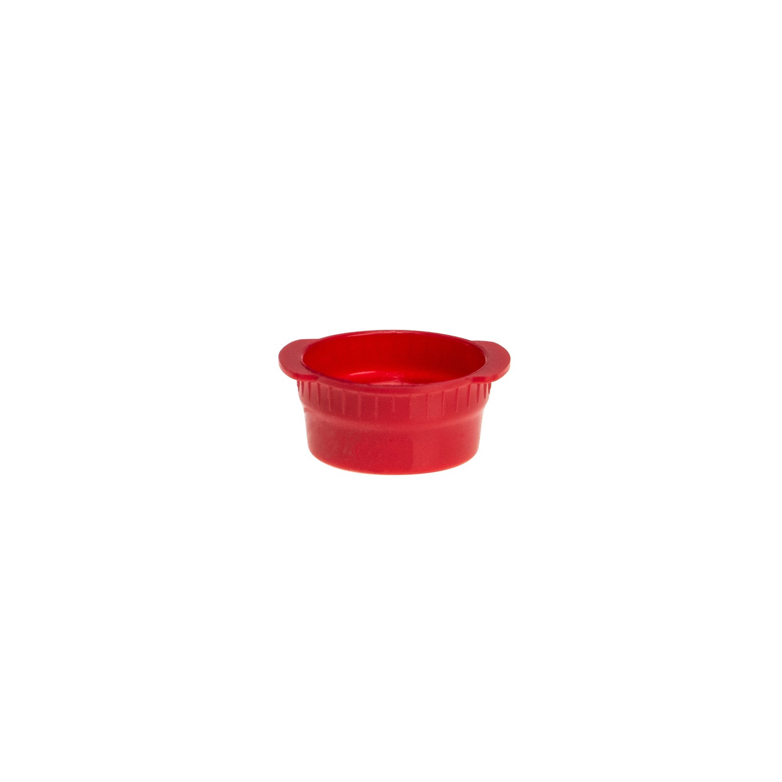 Red Case of 6000 Simport Vacucap T402-13R Polyethylene Tube Closure for 13mm Tube