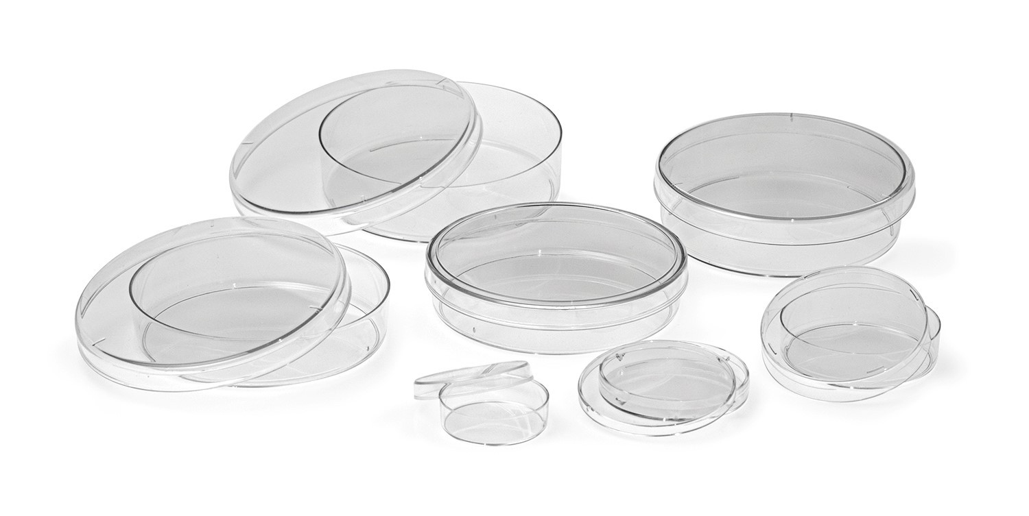 100x15mm Petri Dishes With Grid - Sterile (500/case)