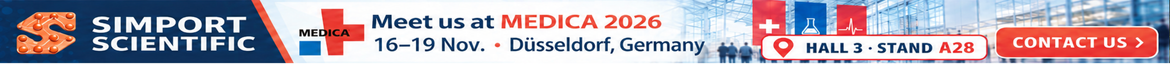 Meet Simport at MEDICA 2026 in Hall 3, Stand A28. Contact us to schedule a meeting.